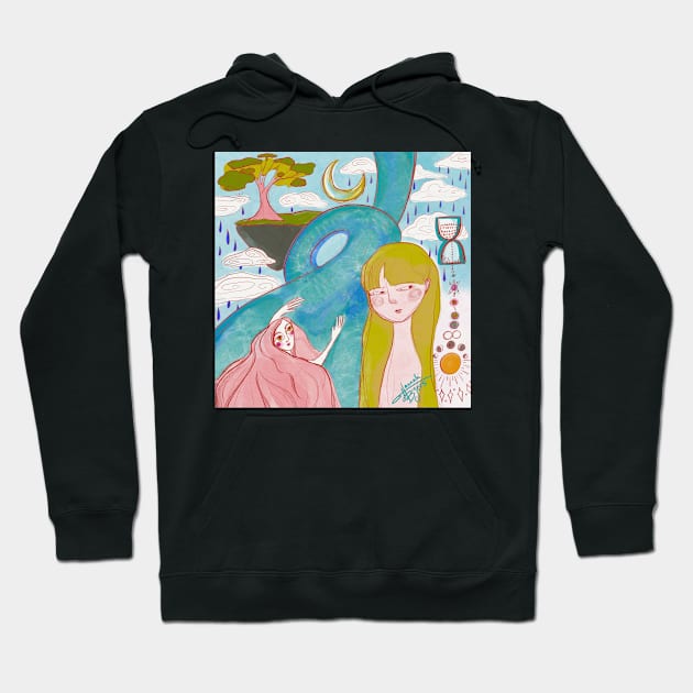 Swimming Upstream Hoodie by Thirdeylf